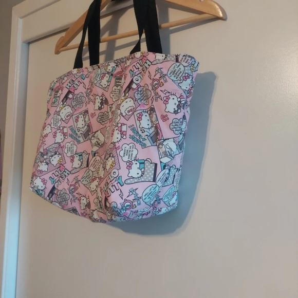 Sanrio Hello Kitty All Over Print Tote Travel Bag Purse Cartoon Colorful anime - Picture 2 of 8